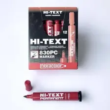 Hi-Text Markör Kesik Uçlu Kırmızı 830PC