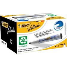 Bic Velleda 1701 Eco Yuvarlak Uçlu Beyaz Tahta Kalemi, Siyah 12'li Kutu