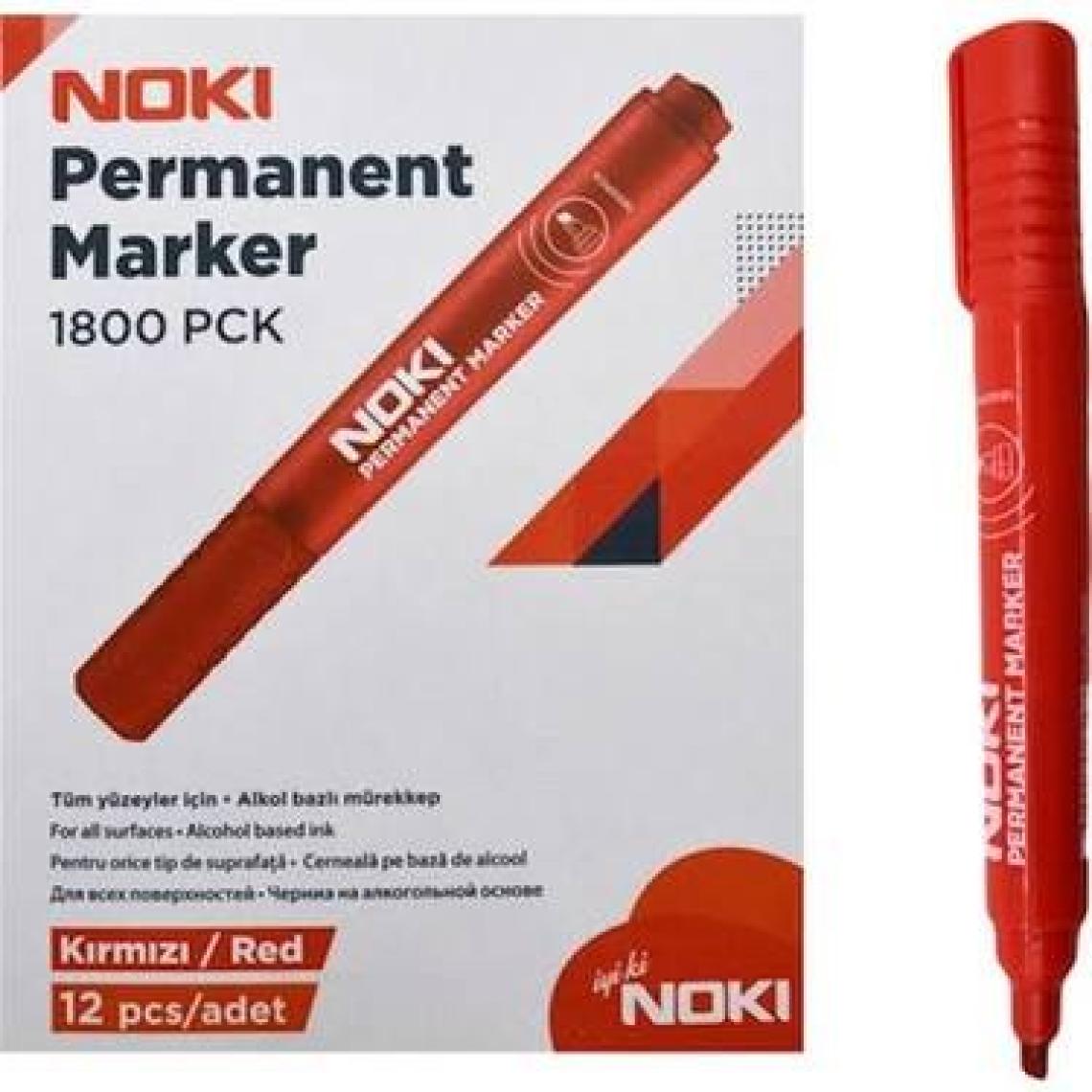 Noki Noki Marker Kesik Uç Kırmızı