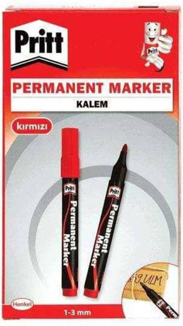 Pritt Permanent Marker - Yuvarlak Uç - Kırmızı