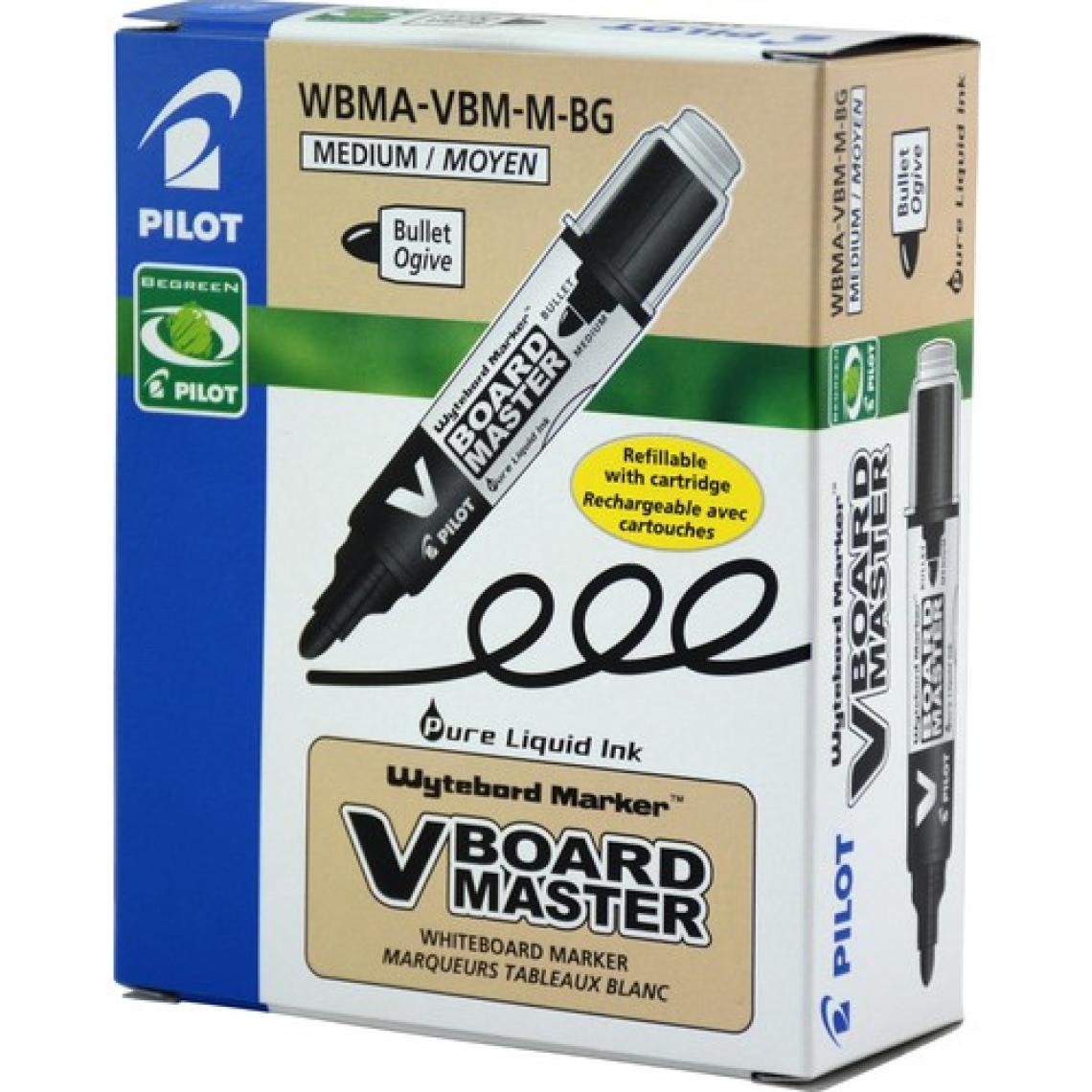 Pilot V-Board Master Yuvarlak Uç Siyah