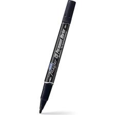 Mas Master 6414 Çift Uçlu Permanent Markör  0,5 mm 1,0 mm Siyah