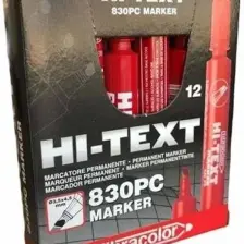 Hi-Text Markör Kesik Uçlu Kırmızı 830PC