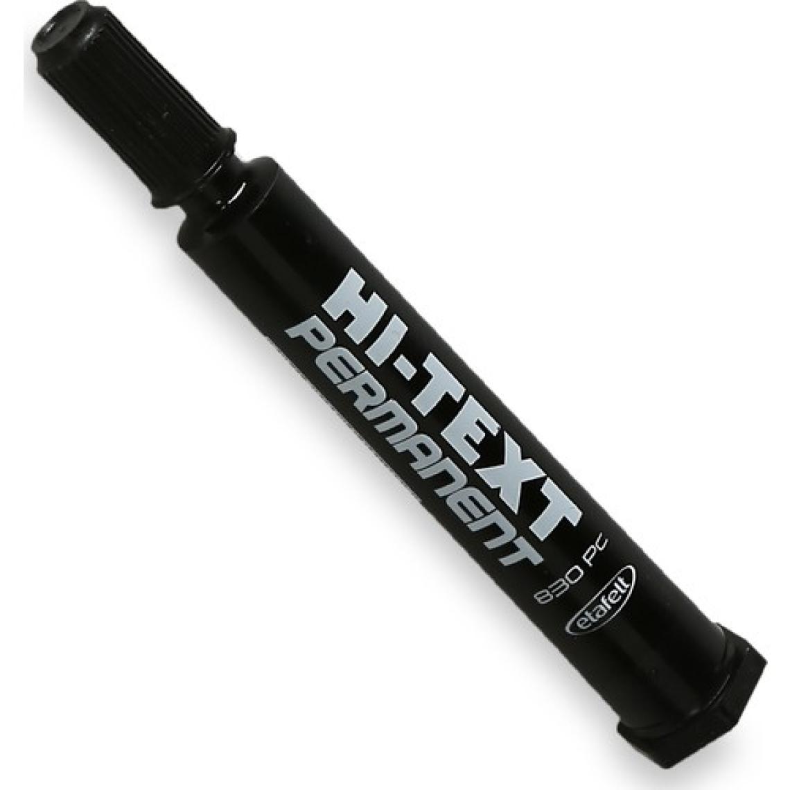 Hı-Text Permanent M. Kesik Uçlu Siyah 830Pc 12'li