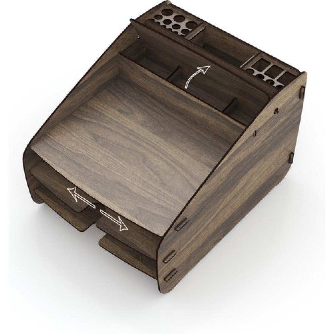 Design OTTO Medium Modest - 6 Renk - A4 Evrak Rafı Masaüstü Organizer Düzenleyici Ceviz