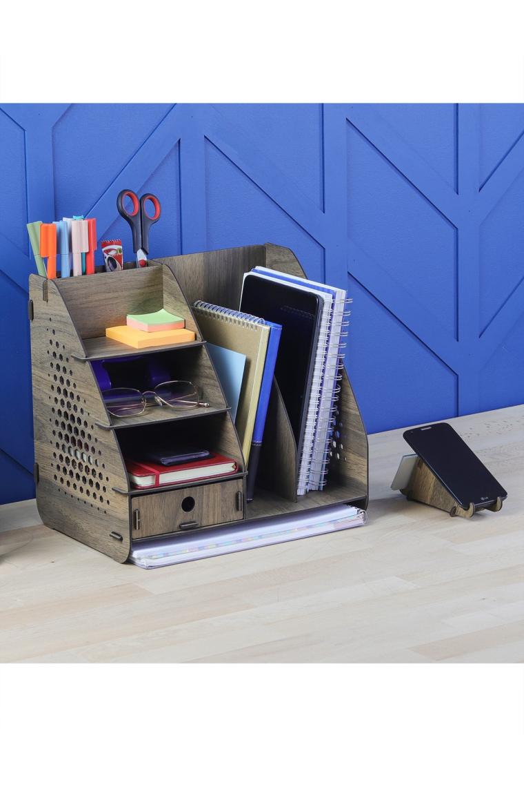 Design Otto Focus Hexa Çekmeceli A4 Evrak Rafı Masaüstü Organizer