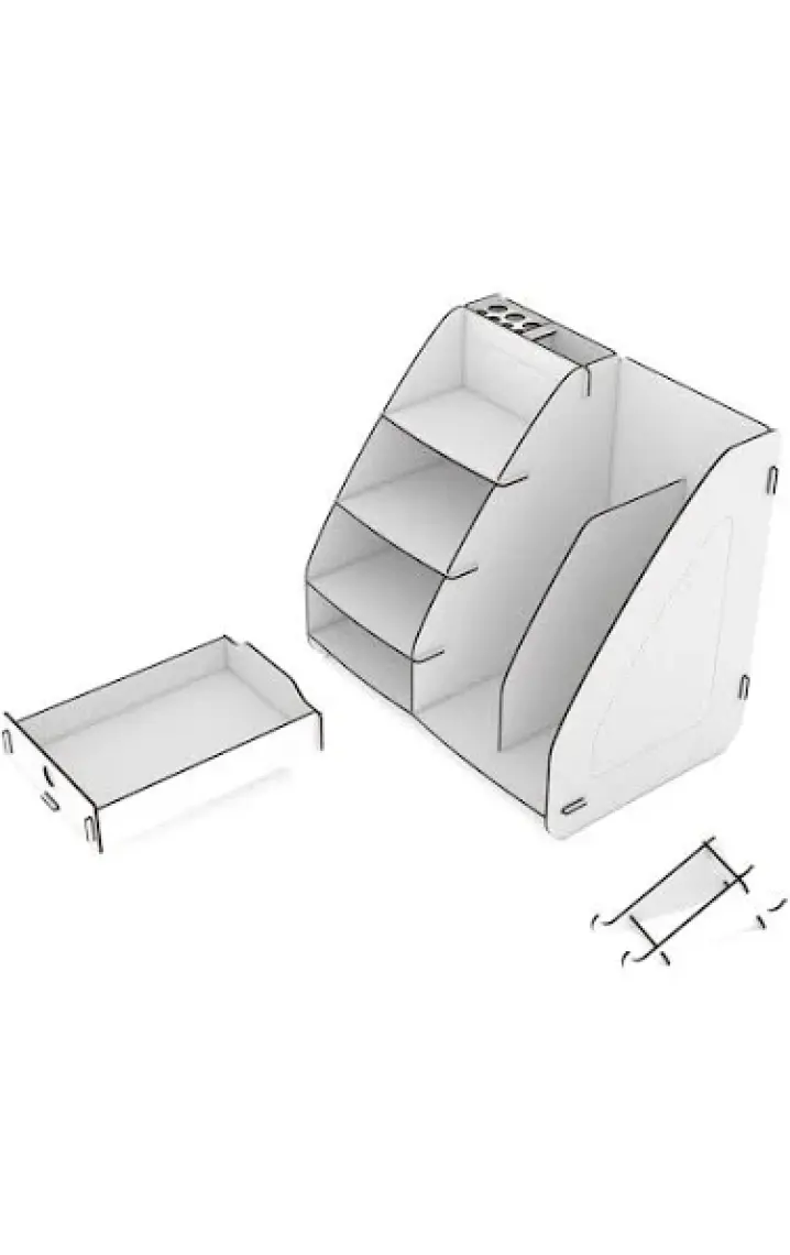 Design Otto Focus Modest Çekmeceli A4 Evrak Rafı Masaüstü Organizer