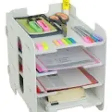 Evene Dosya Düzenleyici Masa Üstü Organizer Ahşap Evrak Raflı Model 1