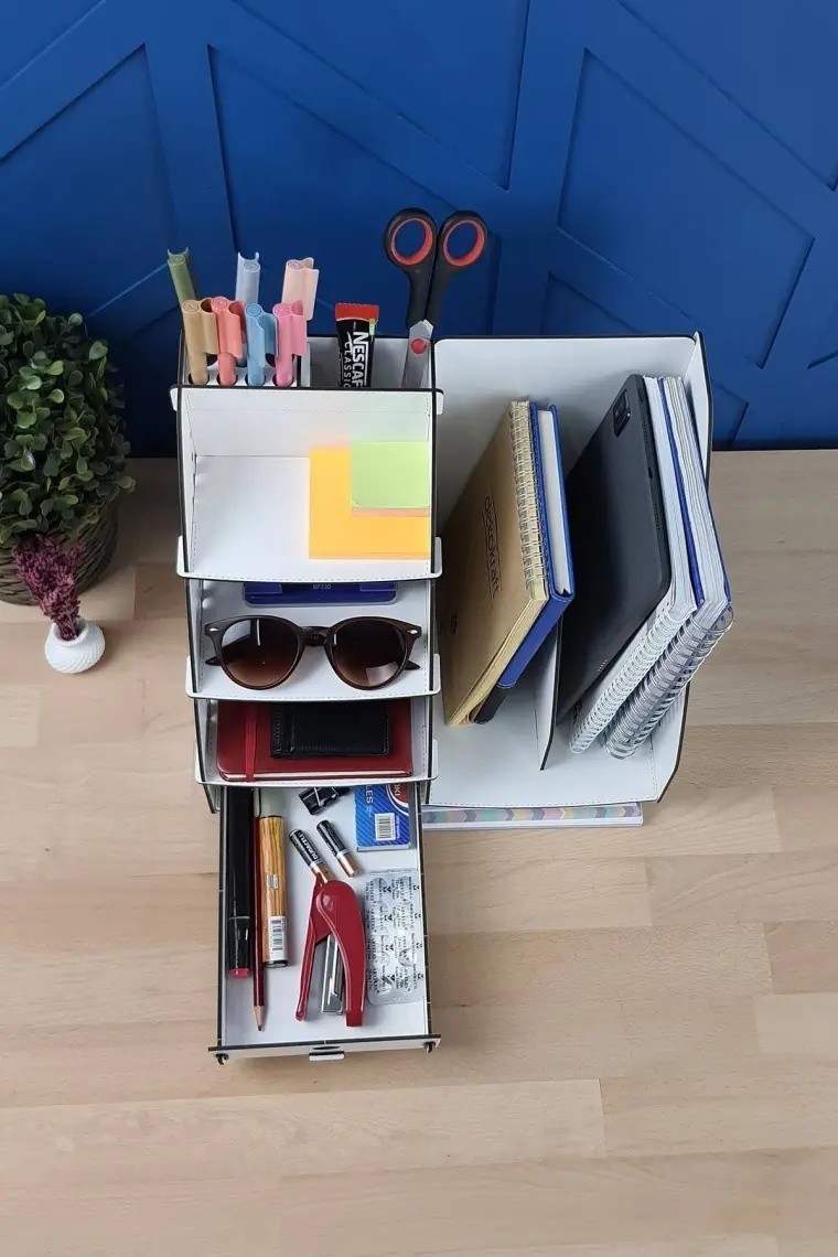 Design Otto Focus Hexa Çekmeceli A4 Evrak Rafı Masaüstü Organizer
