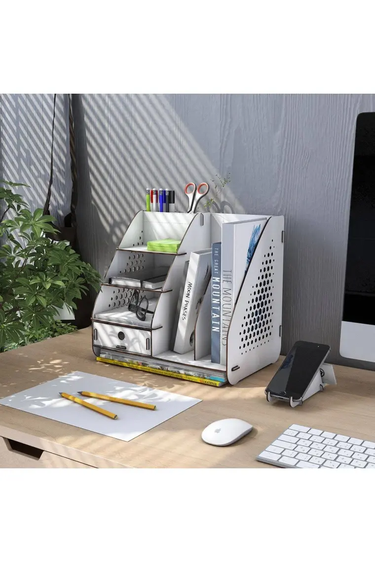 Design Otto Focus Hexa Çekmeceli A4 Evrak Rafı Masaüstü Organizer