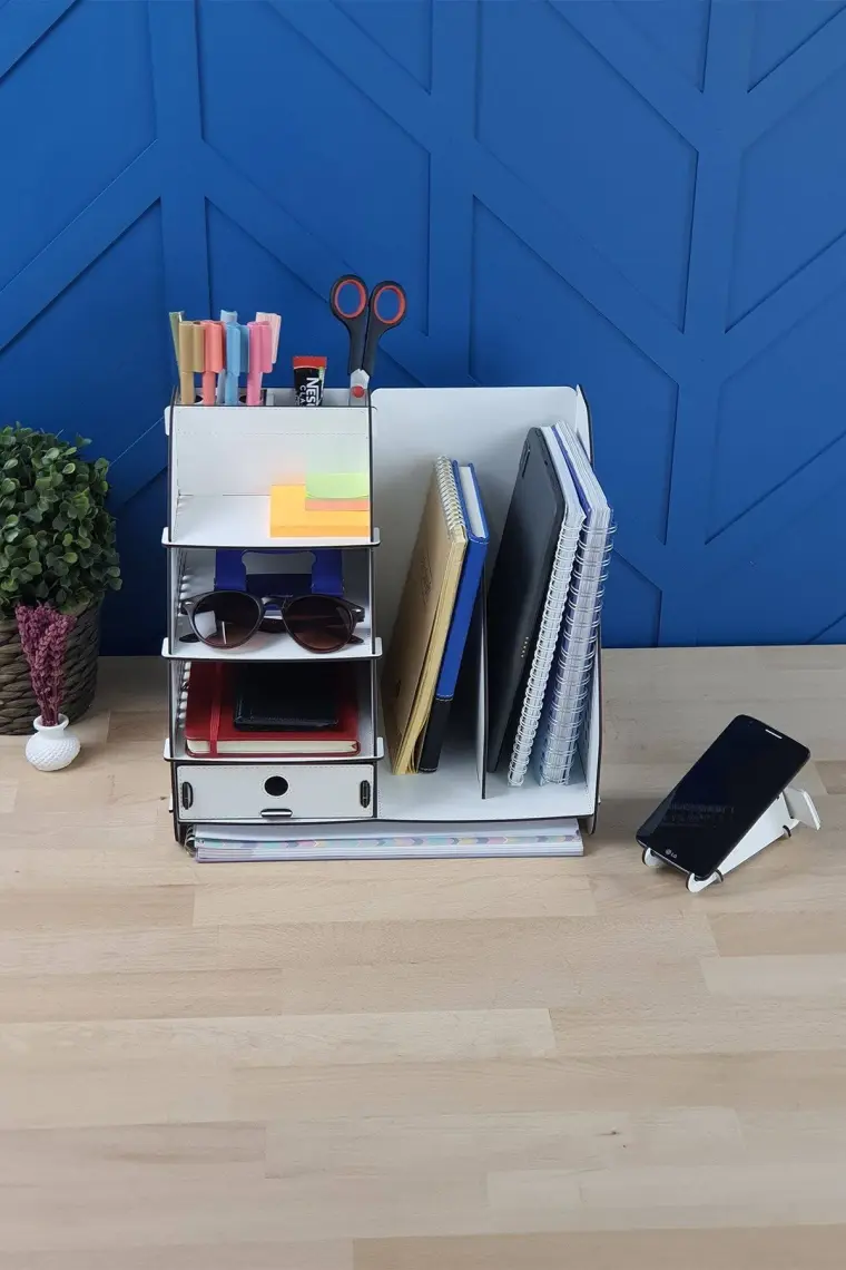Design Otto Focus Hexa Çekmeceli A4 Evrak Rafı Masaüstü Organizer