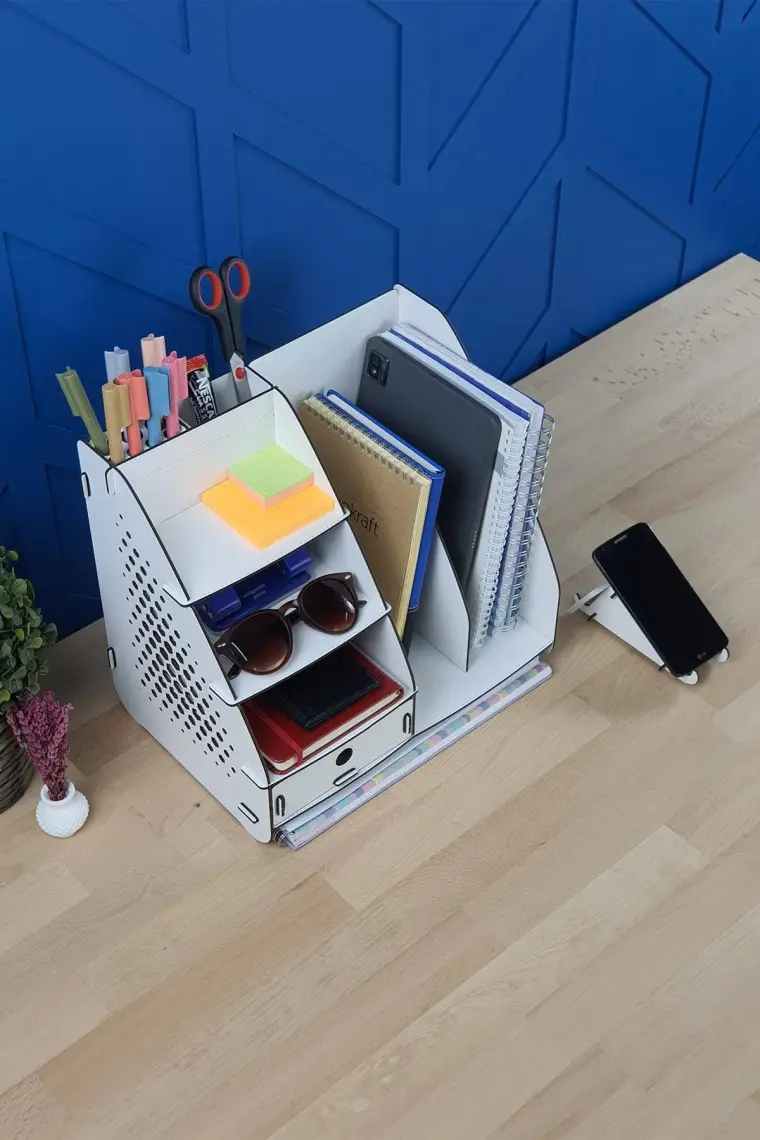 Design Otto Focus Hexa Çekmeceli A4 Evrak Rafı Masaüstü Organizer