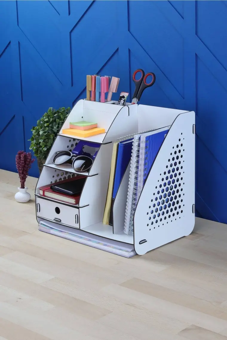 Design Otto Focus Hexa Çekmeceli A4 Evrak Rafı Masaüstü Organizer