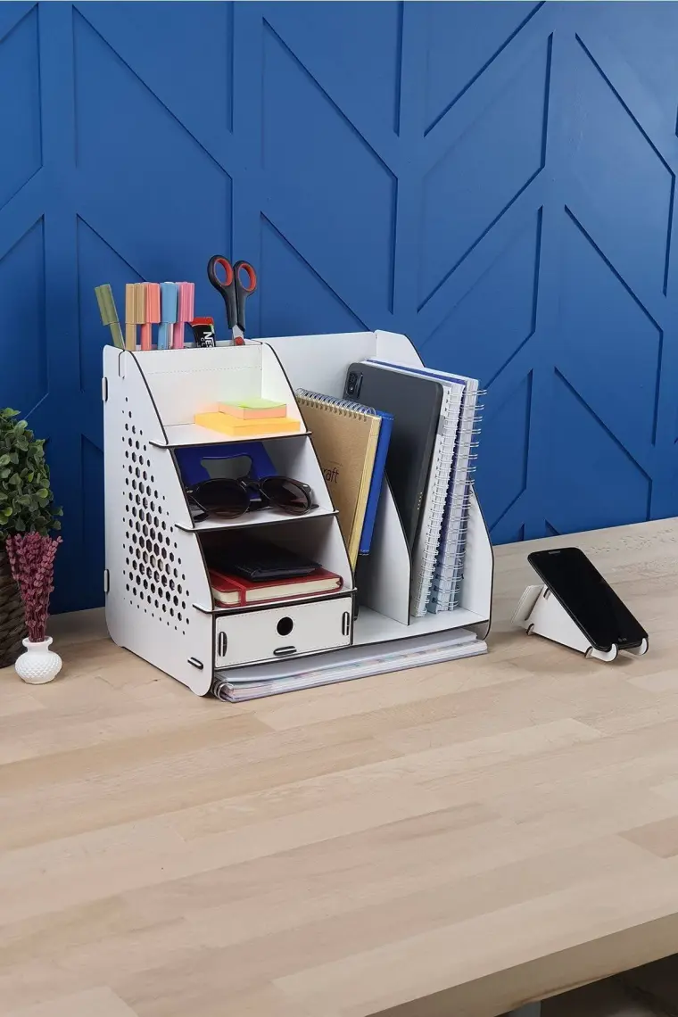 Design Otto Focus Hexa Çekmeceli A4 Evrak Rafı Masaüstü Organizer
