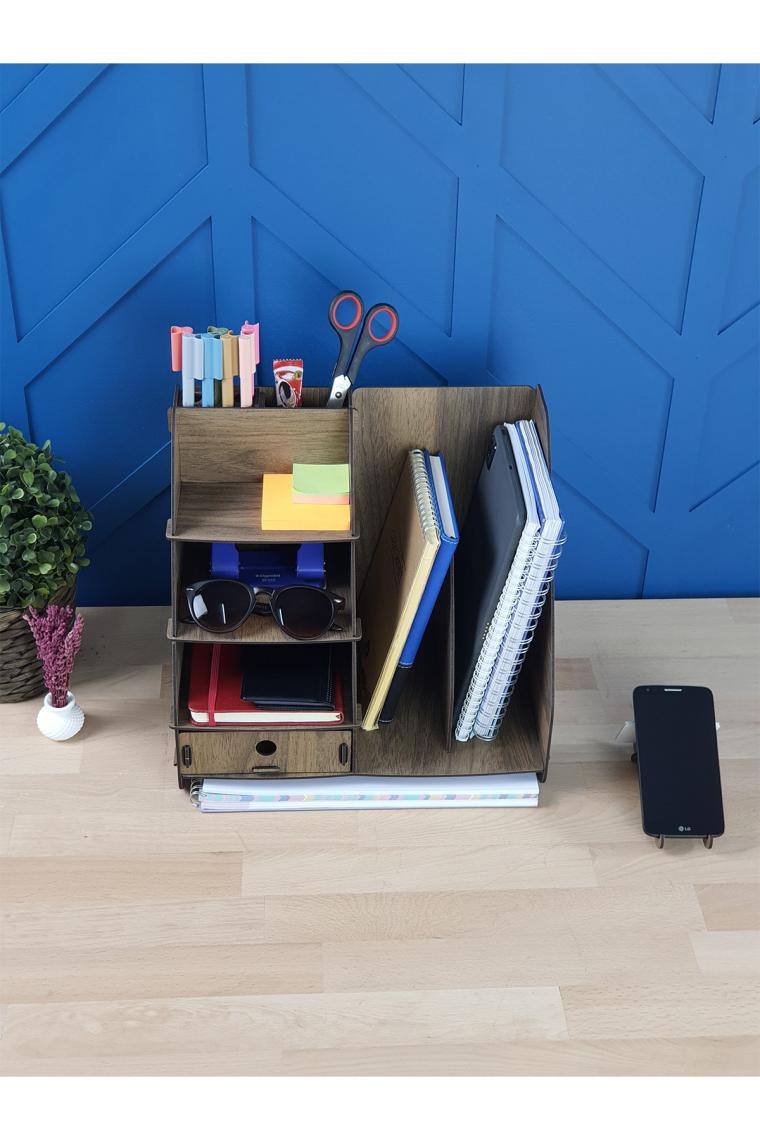 Design Otto Focus Modest Çekmeceli A4 Evrak Rafı Masaüstü Organizer