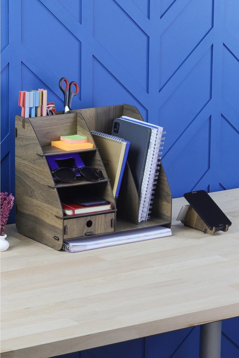 Design Otto Focus Modest Çekmeceli A4 Evrak Rafı Masaüstü Organizer