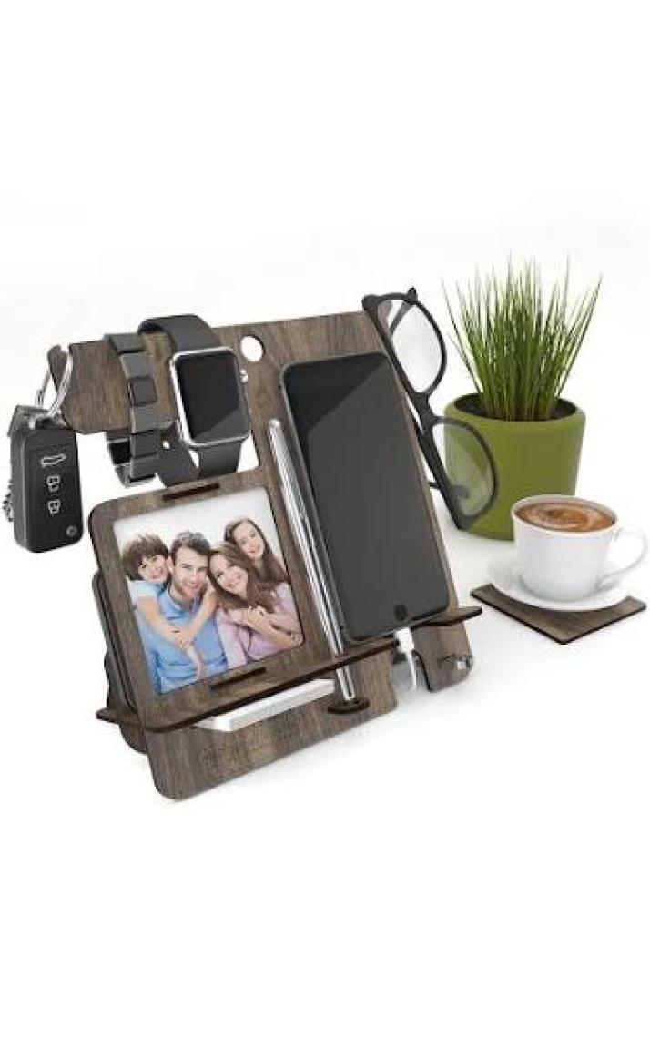 Design Otto Fx XL Hexa A4 Evrak Rafı Masaüstü Organizer Ceviz