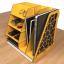 Kuk Design Voronoi Masaüstü Organizer Düzenleyici A4 Evrak Rafı Açık Sarı