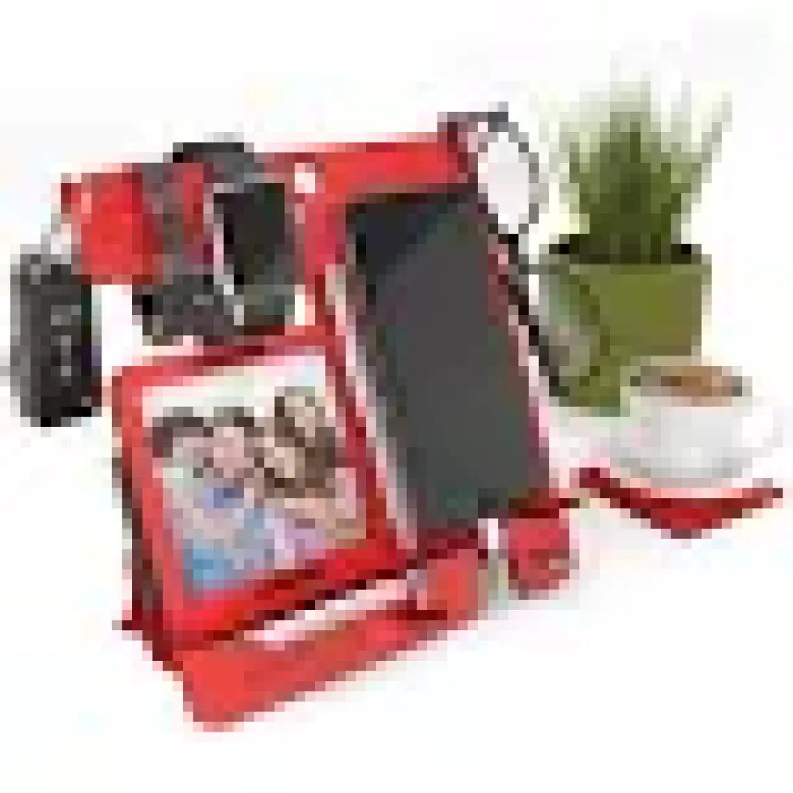 Design Otto Fx XL Modest A4 Evrak Rafı Masaüstü Organizer Kırmızı