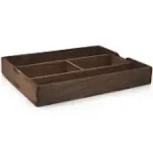 Woodsaka Yoi Ayarlanabilir Masaüstü Organizer & Aksesuar Kutusu - Ceviz Ağacından
