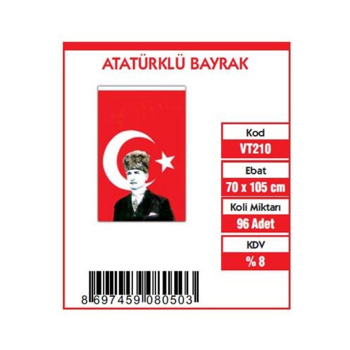Vatan Bayrak Vatan 70X105 Atalı Bayrak Vt210