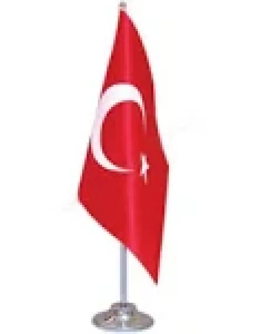 Bayrak Online Türk Masa Bayrağı Tekli Direkli Takım