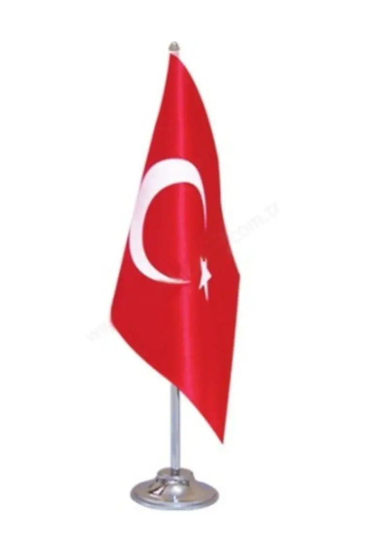 Bayrak Online Türk Masa Bayrağı Tekli Direkli Takım