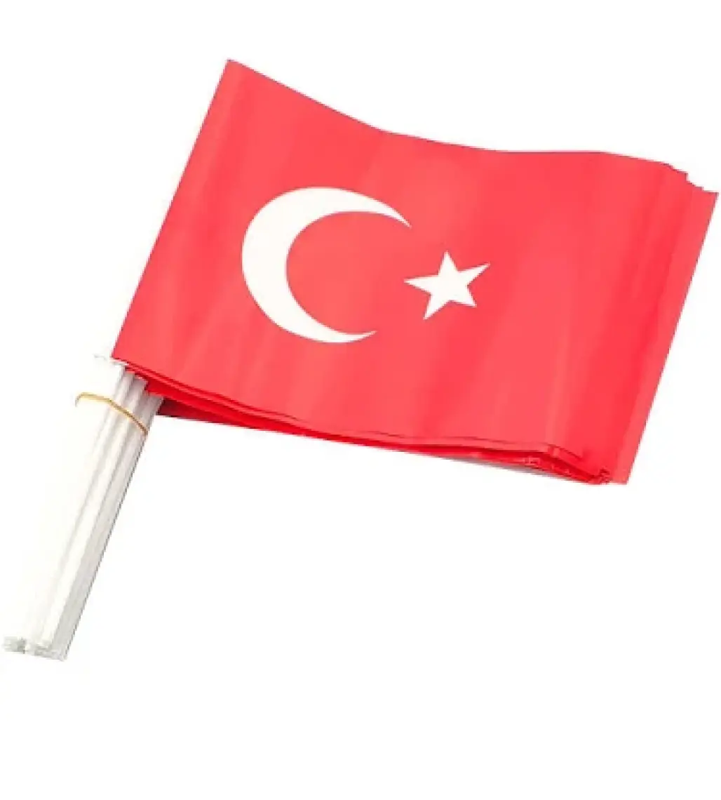 Vatan Büyük Çıtalı Kağıt Bayrak 50 Li VT803