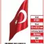 Vatan 15X22,5 Çift Kat Masa Bayrağı Vt201