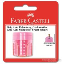 Faber-Castell Grip Auto Kalemtraş Tekli Floresan Renkler - 3 Renk 5600183491