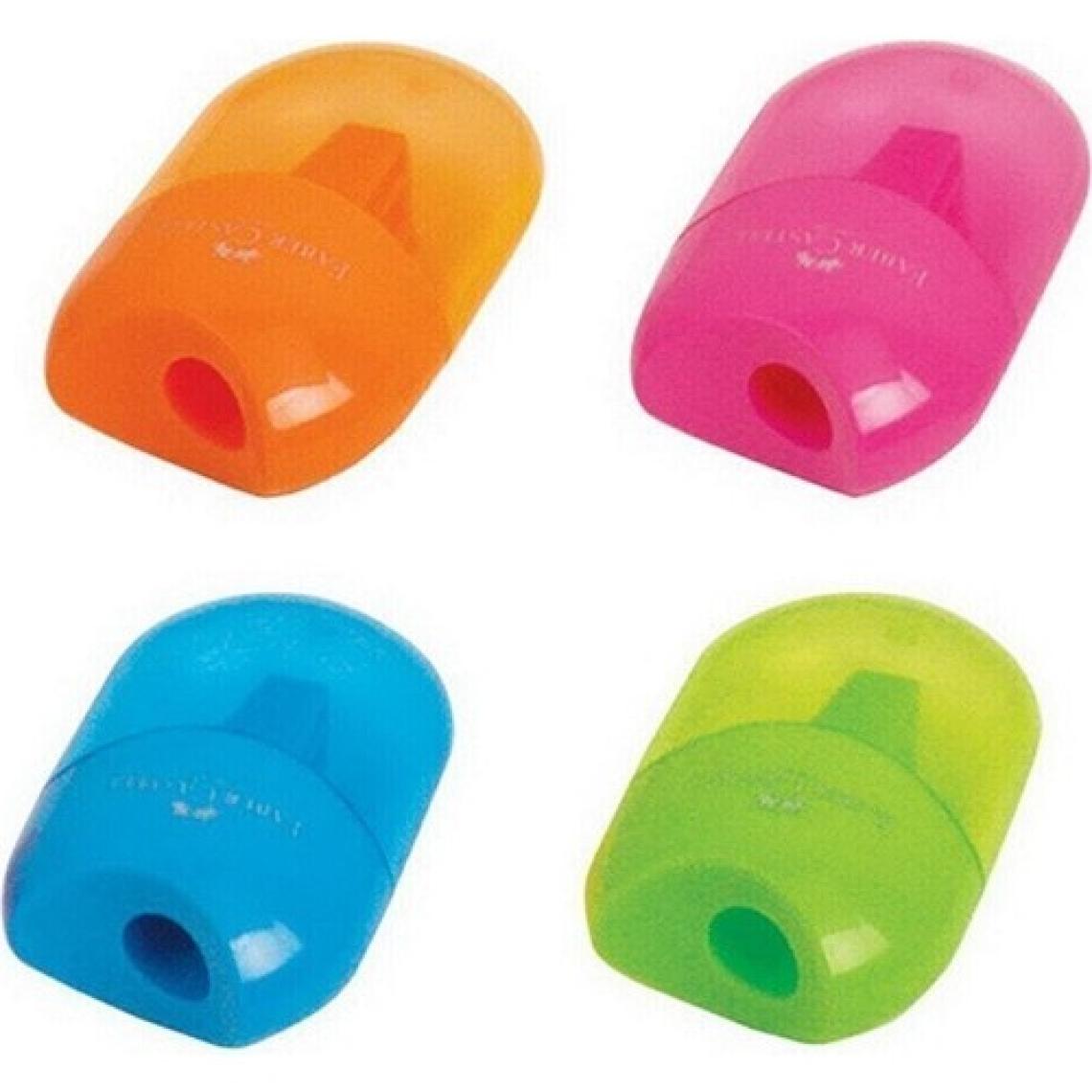 Faber-Castell Mini Apple Neon Kalemtraş 1 Adet Karışık Renk