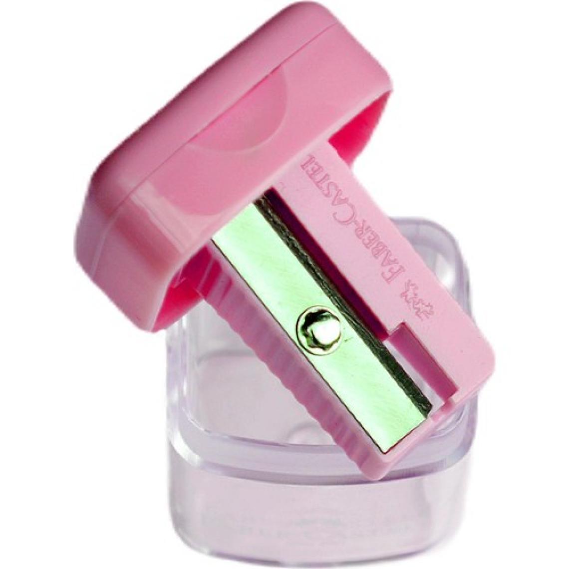 Faber-Castell Tek Gözlü Mini Box Kalemtıraş Pastel Pembe