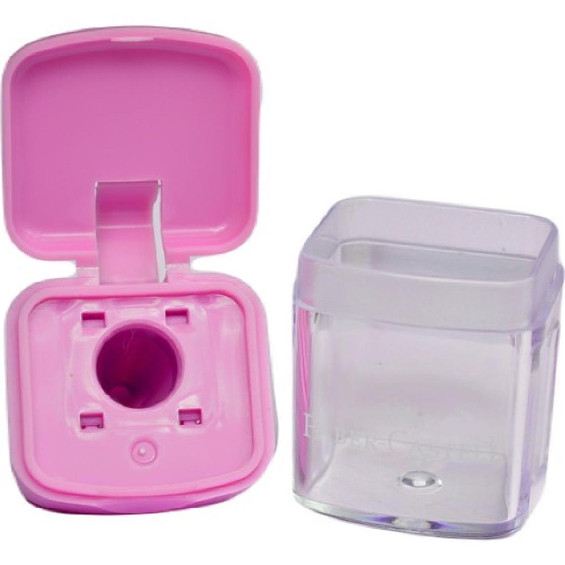 Faber-Castell Tek Gözlü Mini Box Kalemtıraş Pastel Pembe