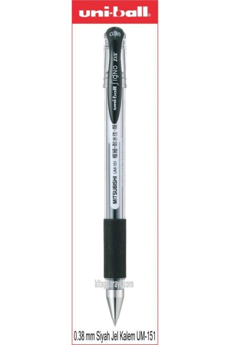 Uni-Ball UM-151 Signo DX 0.38 mm Siyah Jel Kalem