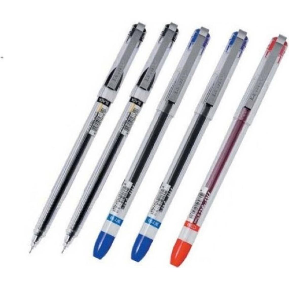 My Gel 0.5mm Ince Iğne Uçlu Jel Kalem 5 Adet (2 Siyah 2 Mavi 1 Kırmızı )