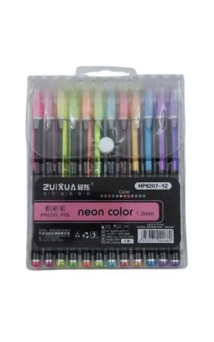 Linea Pastel Jel Mürekkepli Kalem 1 0 mm 12 Renk