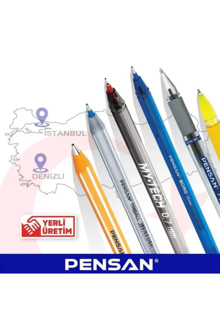 Pensan Neon Jel 1.0 Kalem 2'li Beyaz