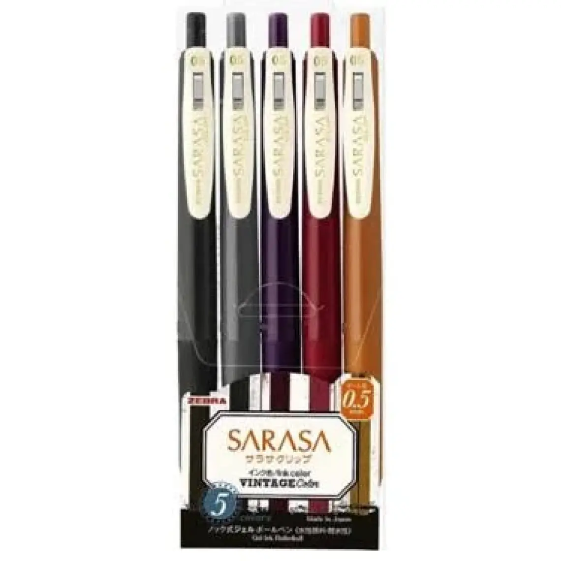 Zebra Sarasa Clip Vintage Seri Set 2