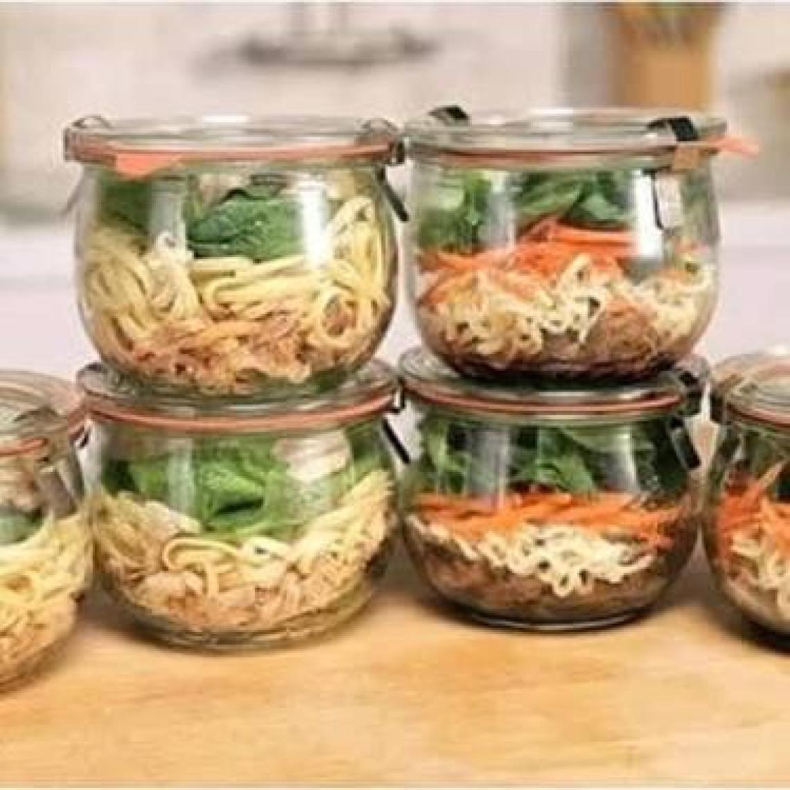 Weck 580 ml Lale Cam Saklama Kavanozu 3 Adet