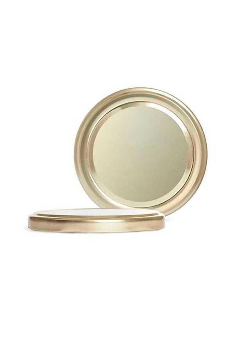 Hijyenik Paketli 10 Adet Kavanoz Kapağı - Gold - 82 mm