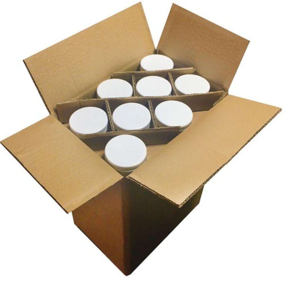 Afracam 50 cc Kavanoz Plastik Beyaz Kapaklı 50 ml Şeffaf Cam Krem Kavanoz 72 Adet