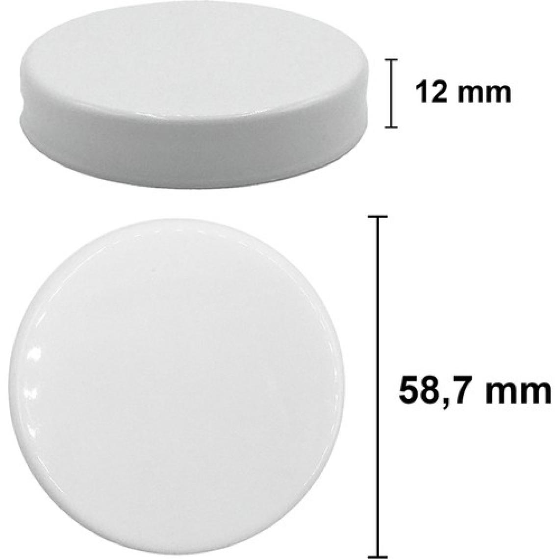 Afracam 50 cc Kavanoz Plastik Beyaz Kapaklı 50 ml Şeffaf Cam Krem Kavanoz 72 Adet