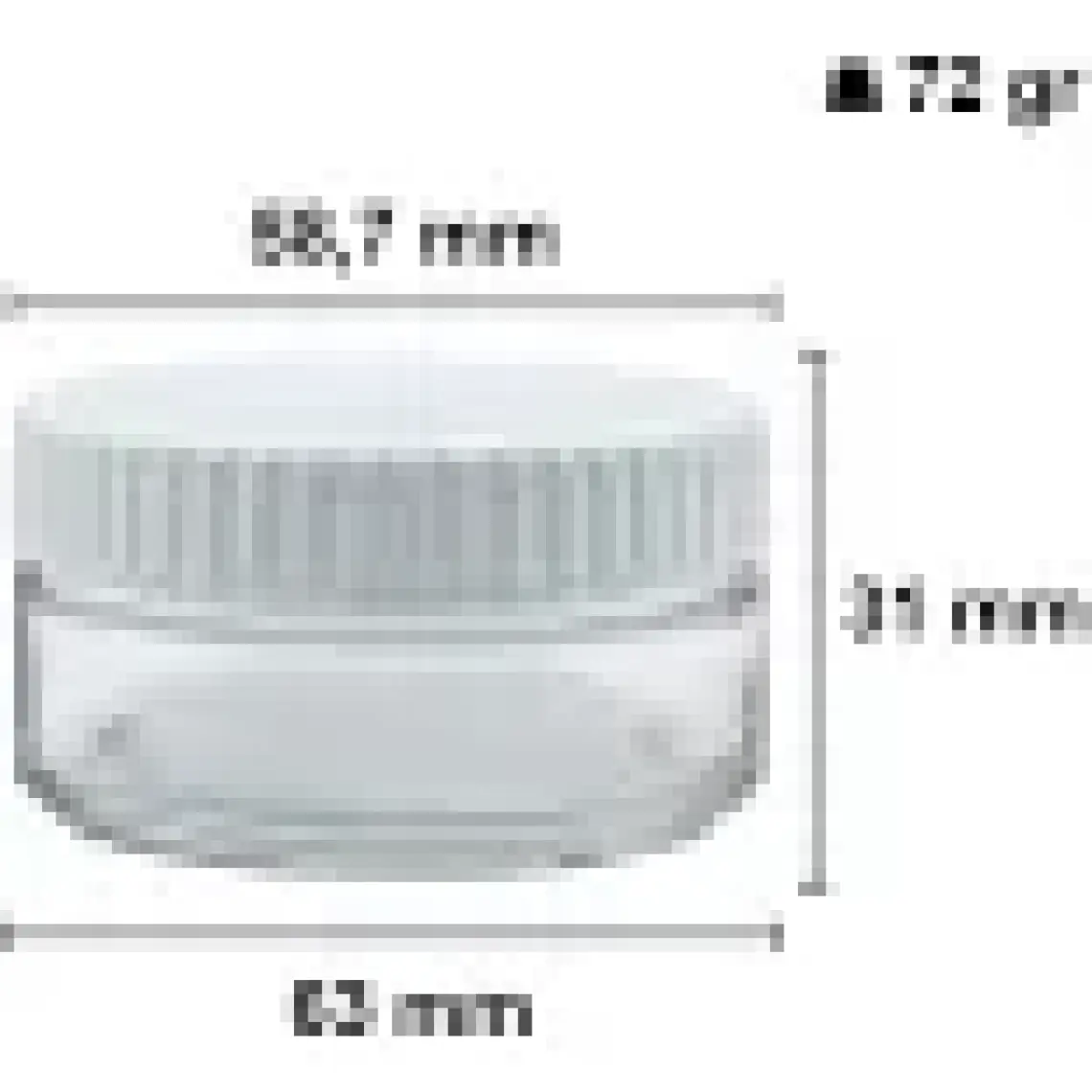 Afracam 50 cc Kavanoz Plastik Beyaz Kapaklı 50 ml Şeffaf Cam Krem Kavanoz 12 Adet