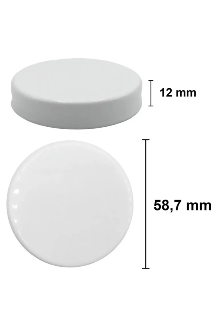 Afracam 50 cc Kavanoz Plastik Beyaz Kapaklı 50 ml Şeffaf Cam Krem Kavanoz 12 Adet