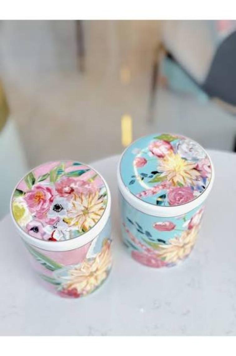 LuckyArt Peony Bone 2lı Kavanoz Setı 750ML