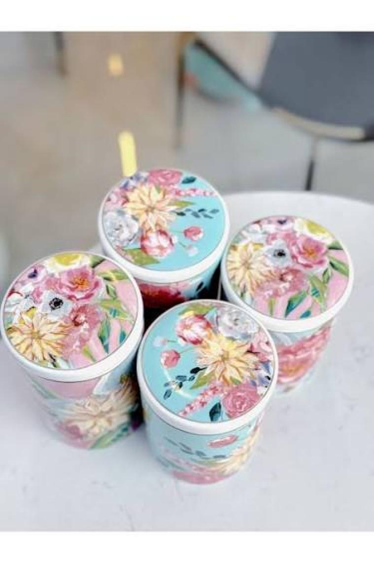 LuckyArt Peony Bone 2lı Kavanoz Setı 750ML
