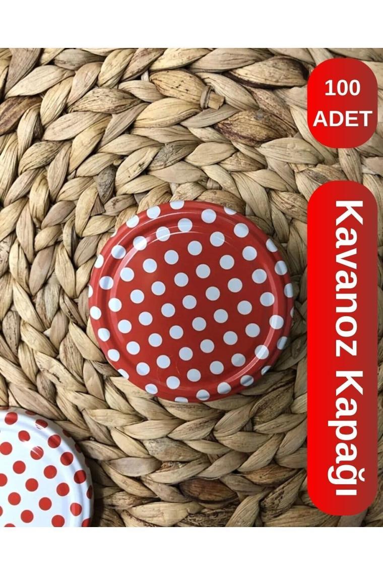 Konserve Kapağı Kavanoz Kapağı Çift Silikonlu Şişe Kapağı 100 Adet