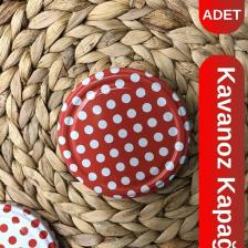 Konserve Kapağı Kavanoz Kapağı Çift Silikonlu Şişe Kapağı 100 Adet