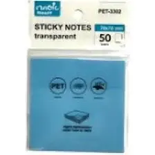 Maxx Sticky Notes Şeffaf Post-It 76X76 - 50 Yaprak - Mavi