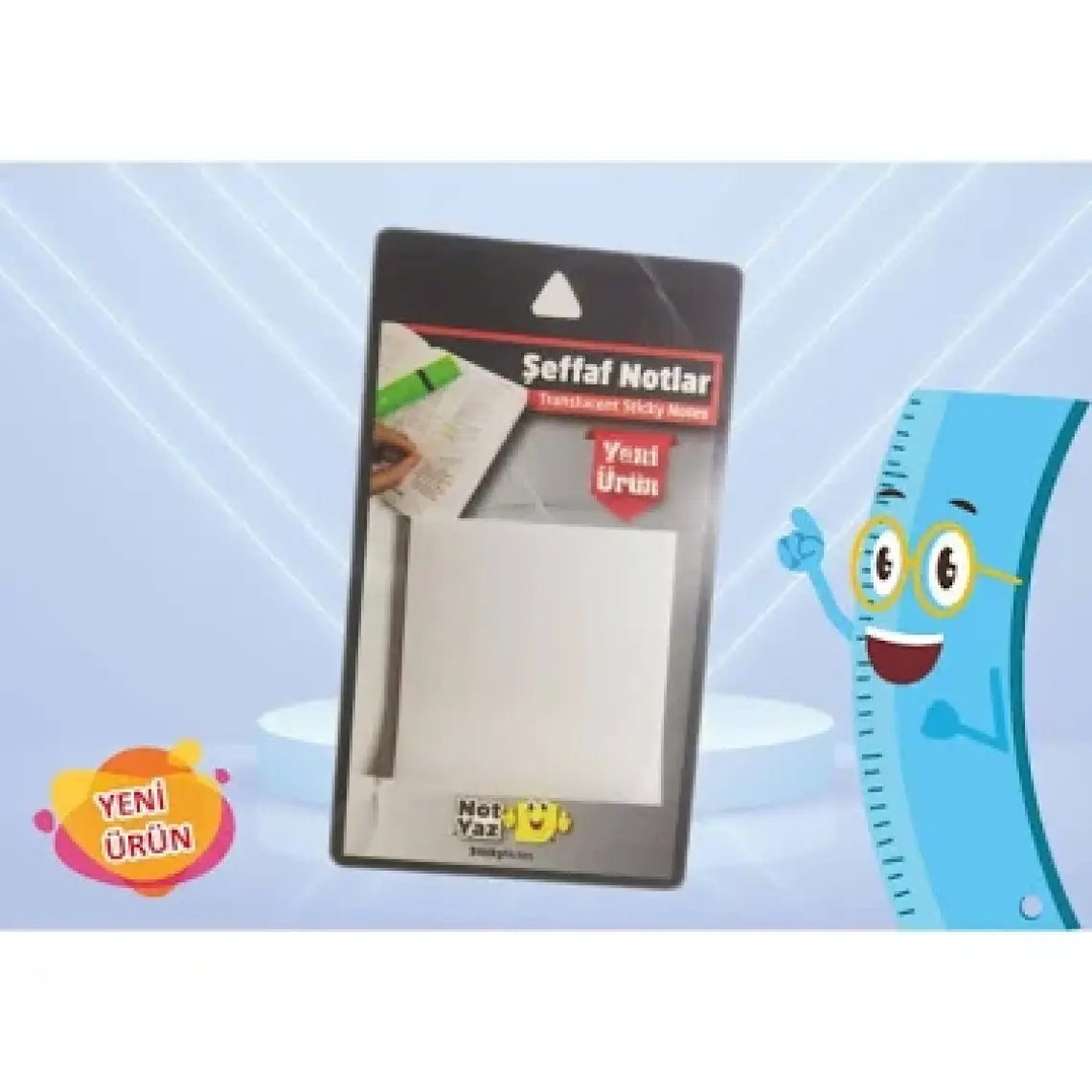 Notyaz Şeffaf Not Kağıdı Ebat 75X75 mm 50 Yaprak